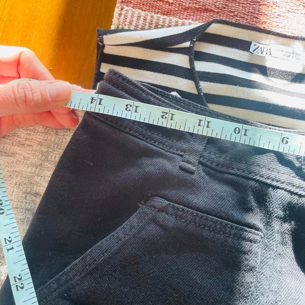 Wilfred Free Black Denim Patch Pocket Pants - Picture 4 of 12